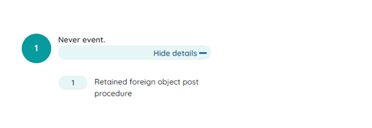  How the incident(s) is shown
