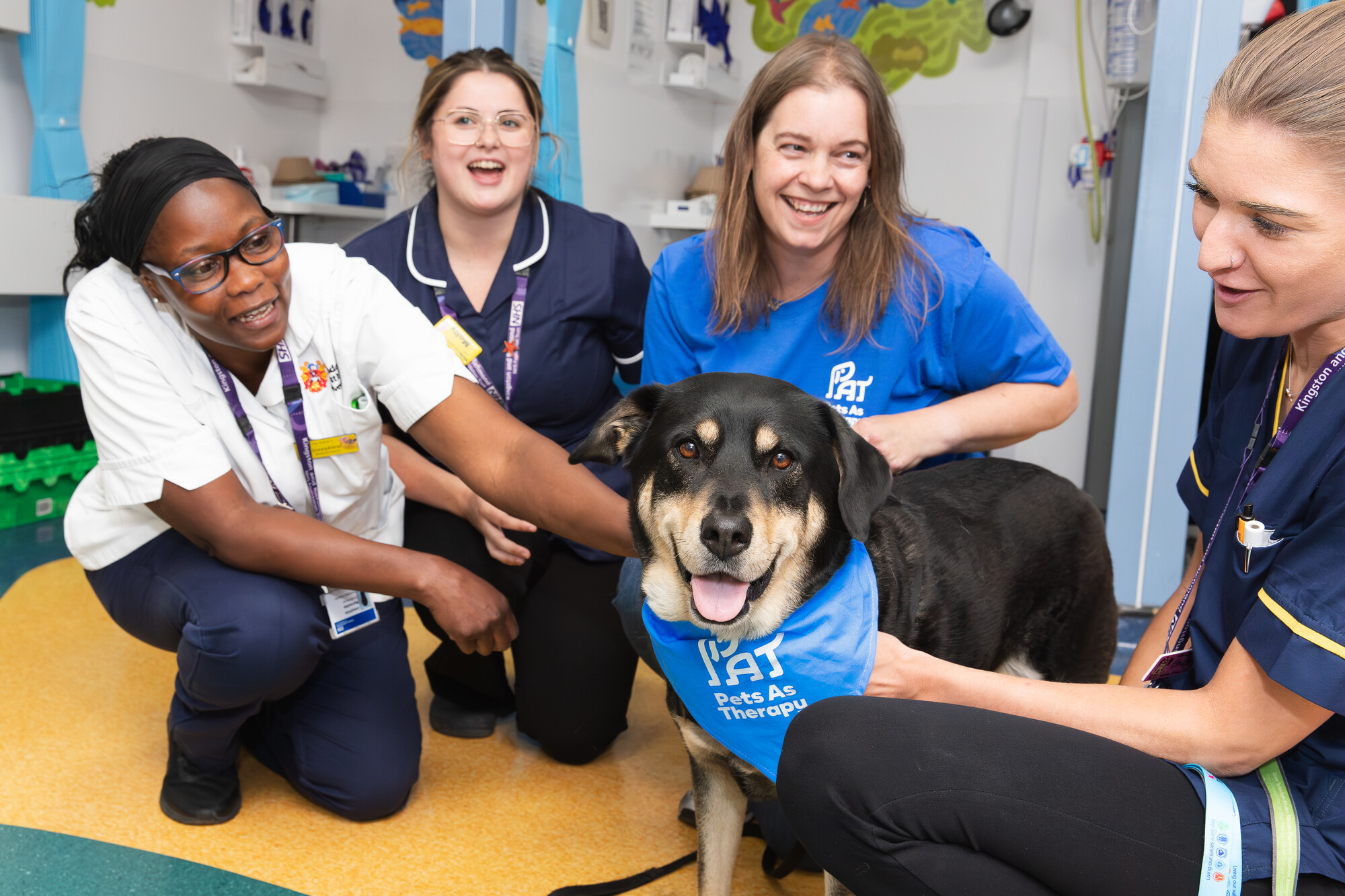 Skye is a very popular visitor at Kingston Hospital (Credit: Jen Applin)