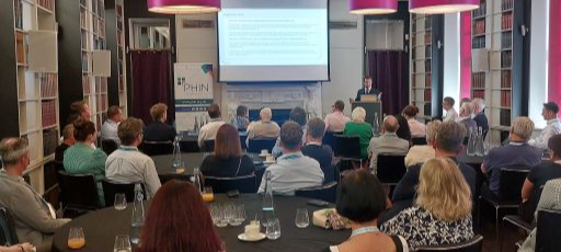 Dr Ian Gargan speaking to the assembled PHIN members