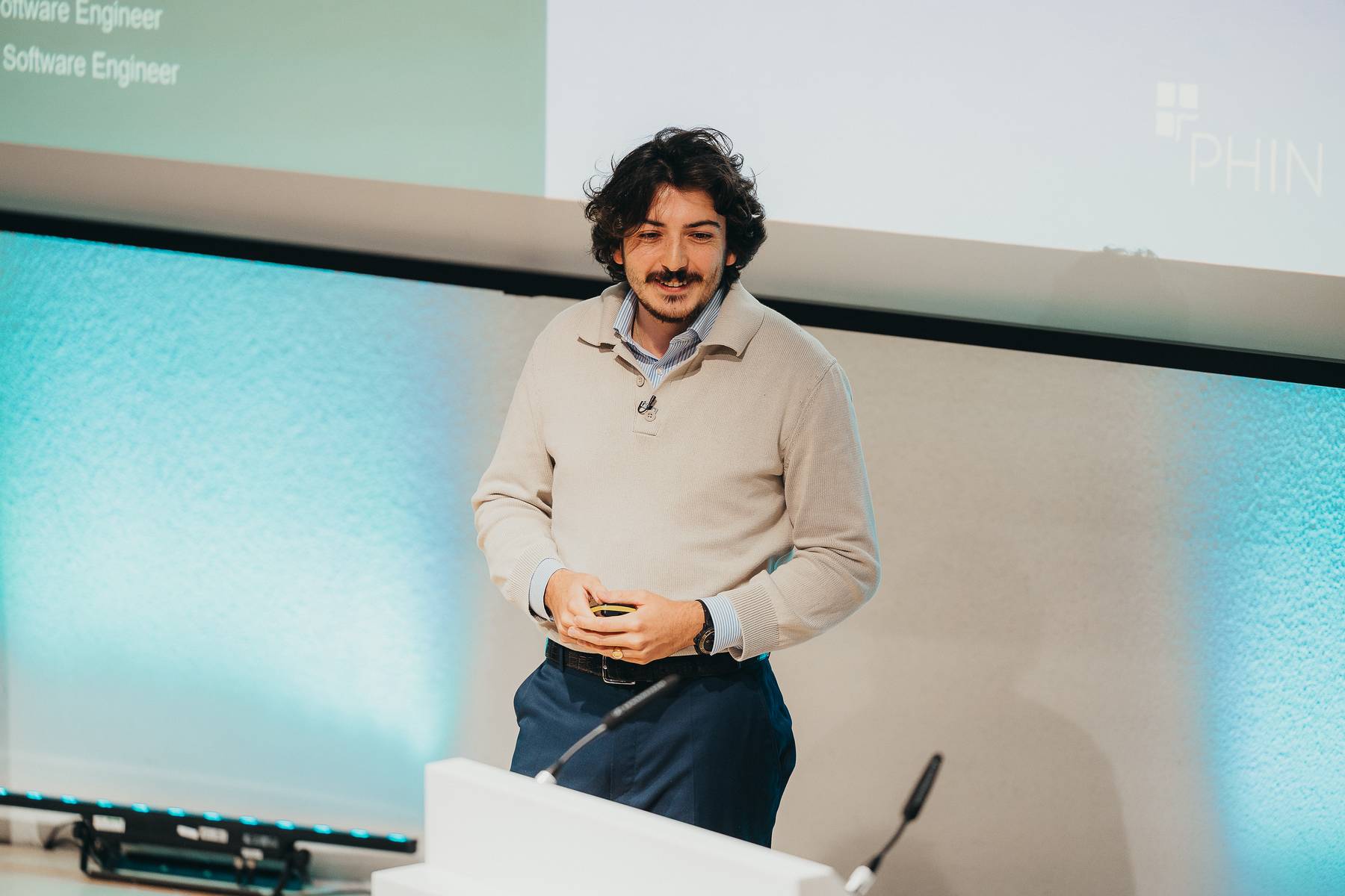 Jules Blanc, part of the presenting team on PHIN's use of AI